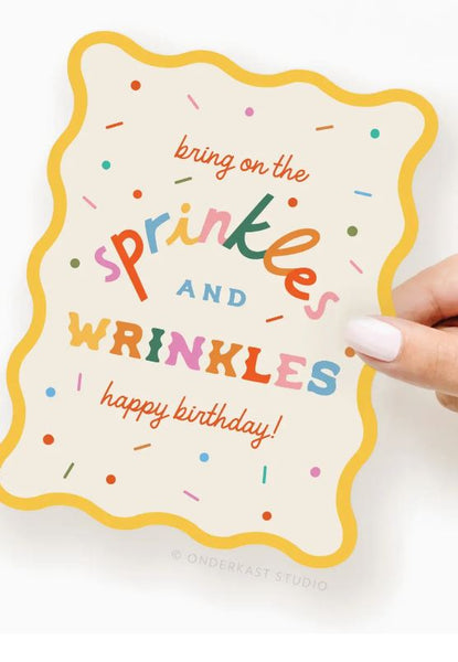 Sprinkles and Wrinkles Note Card