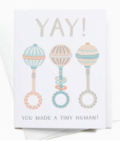 Yay! You made a tiny human Greeting Card