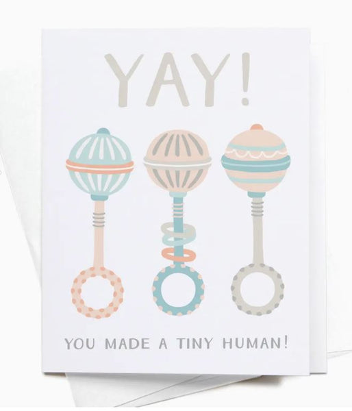 Yay! You made a tiny human Greeting Card