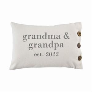 Grandma and Grandpa Est 2022 Pillow