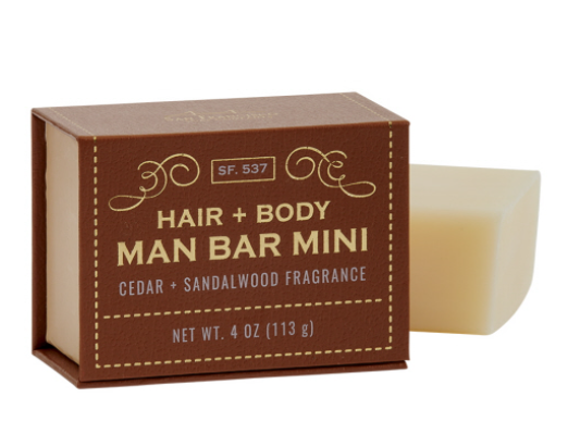 4oz Cedar and Sandalwood Hair and Body Bar