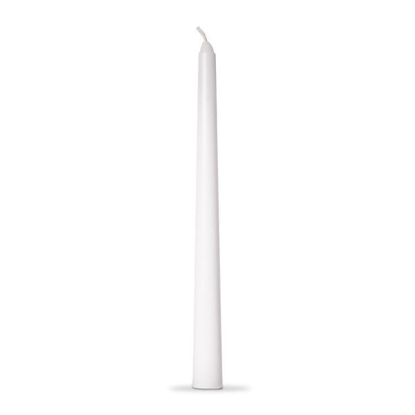 12" Taper White Candle