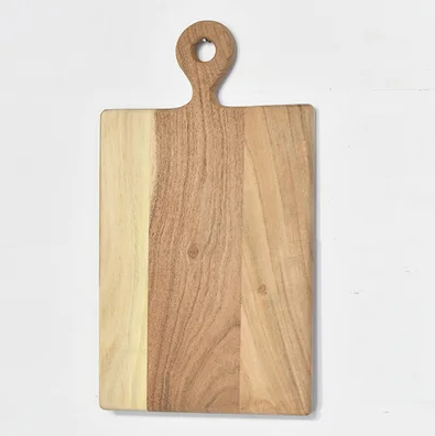 13" Wood Cutting Board with Handle