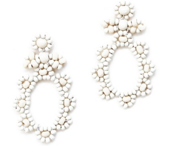 White Alice Earrings