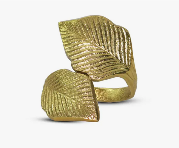 Golden Leaf Napkin Ring