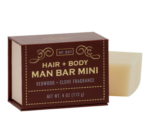 4oz Redwood and Clove Hair and Body Bar