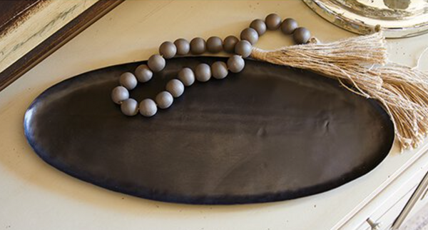 Recycled Iron Oval Tray