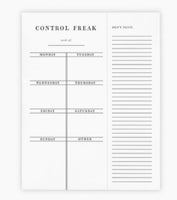 Control Freak List Pad