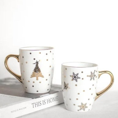 Gold Christmas Mug, 2 styles