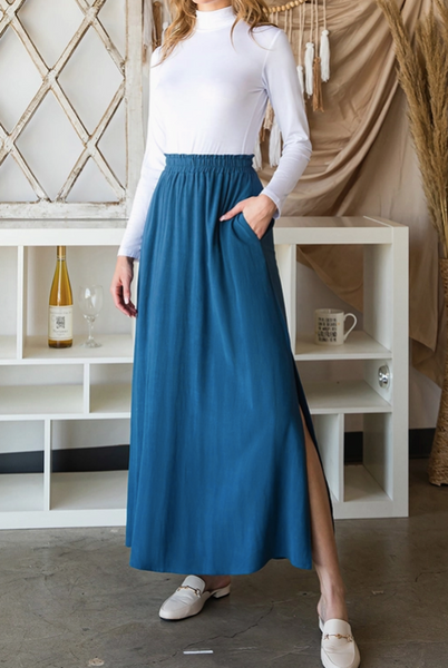 Blue Long Skirt