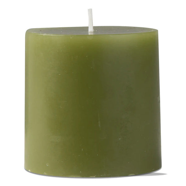 3x3 Pillar Candle Olive