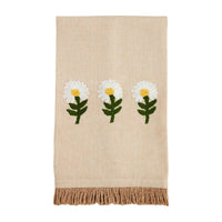 Three Floral Embroidery Towel