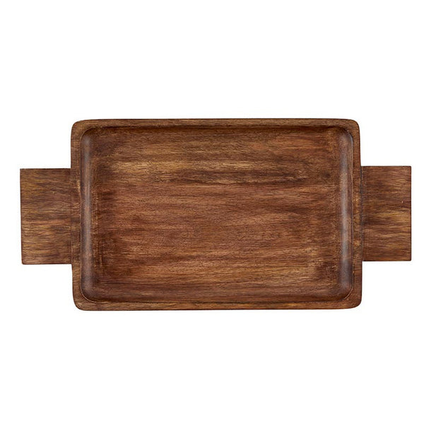 16" Wood Handle Tray