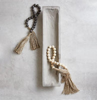 Wood Beads with Jute