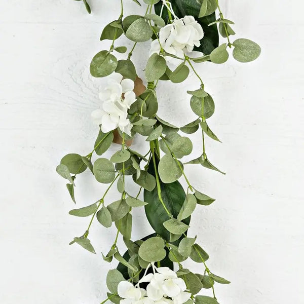 4' Eucalyptus and Hydrangea Garland