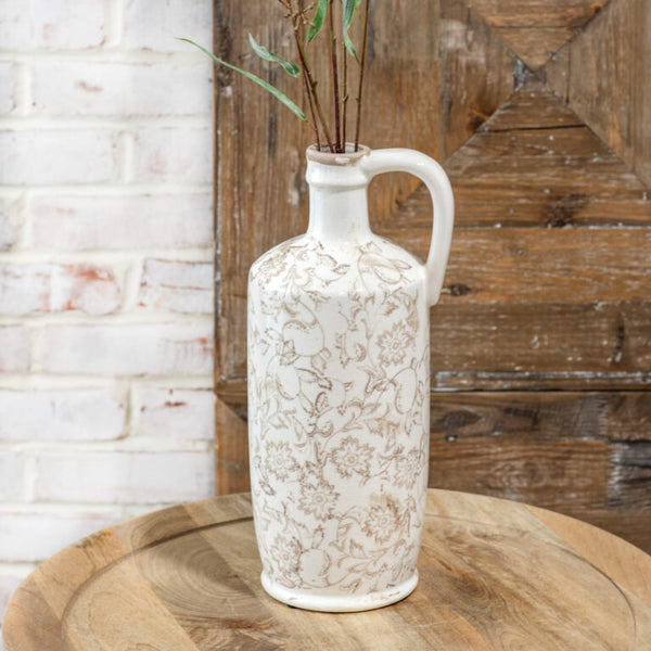 13" Heirloom Handle Vase
