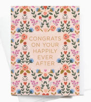 Congrats on Your Happily Ever After Greeting Card