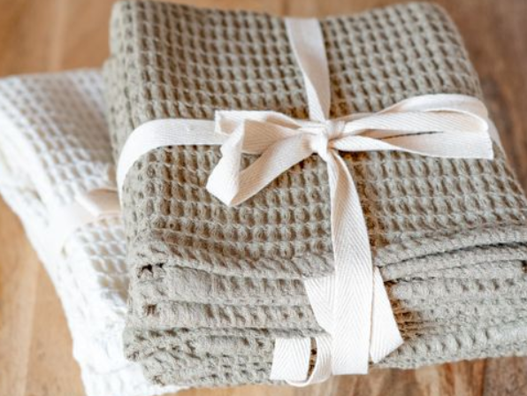 Olive Waffle Towel Set