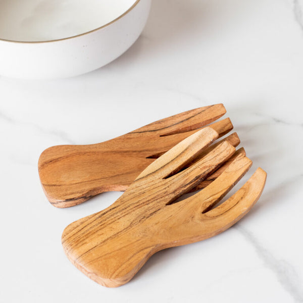 Wood Salad Set