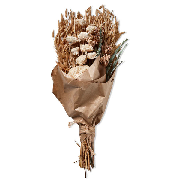 Natural Mix Flower Bouquet In Kraft Paper