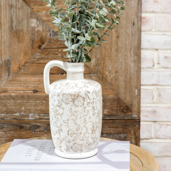 10" Heirloom Handle Vase