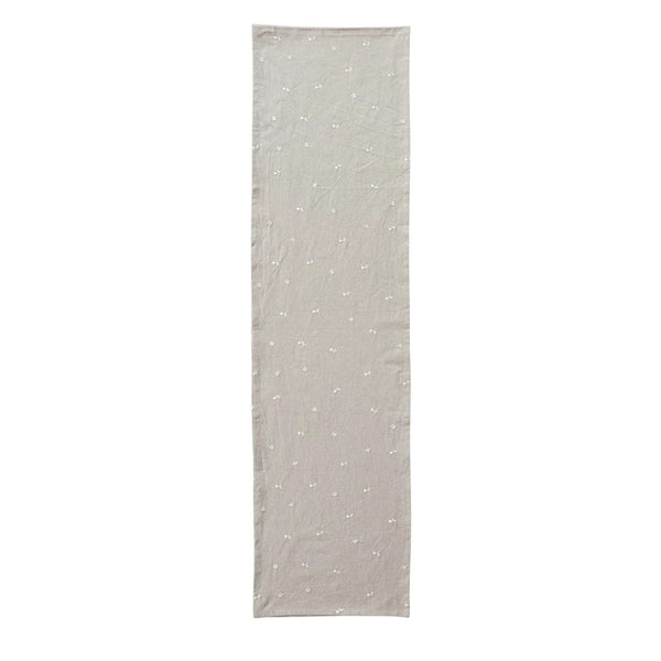 Embroidered Floral Table Runner (108")