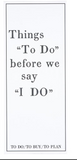 To Do/ I Do List Pad