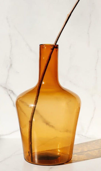 10" Amber Vase