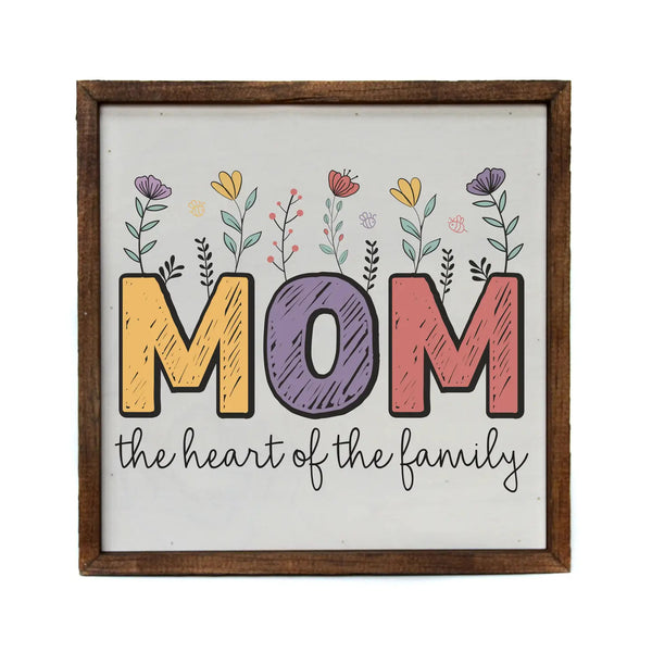 10x10 Heart of the Family Sign