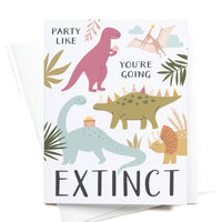 Going Extinct Dinosaurs Greeting Card