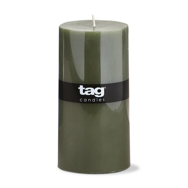 3x6 Pillar Candle Olive