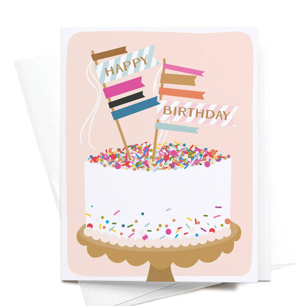 Sprinkle Cake Greeting Card