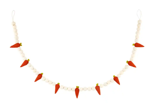 Carrot Felt Garland