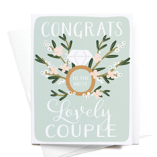 Congrats Lovely Couple Greeting Card