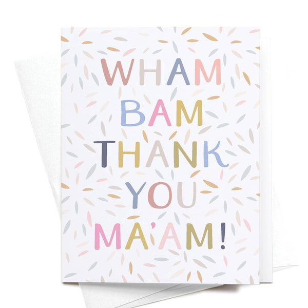 Wham Bam Greeting Card