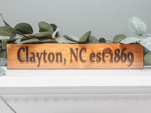Clayton Est. Sign