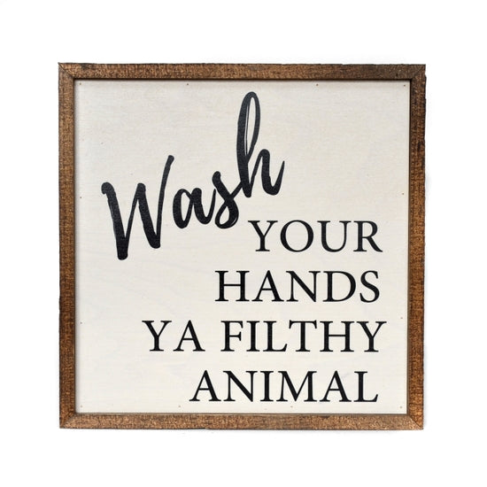 10x10 Wash Hands Sign