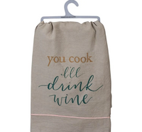 You Cook I'll Drink Wine Towel