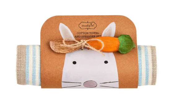 Blue Stripe Spring Towel and Spreader