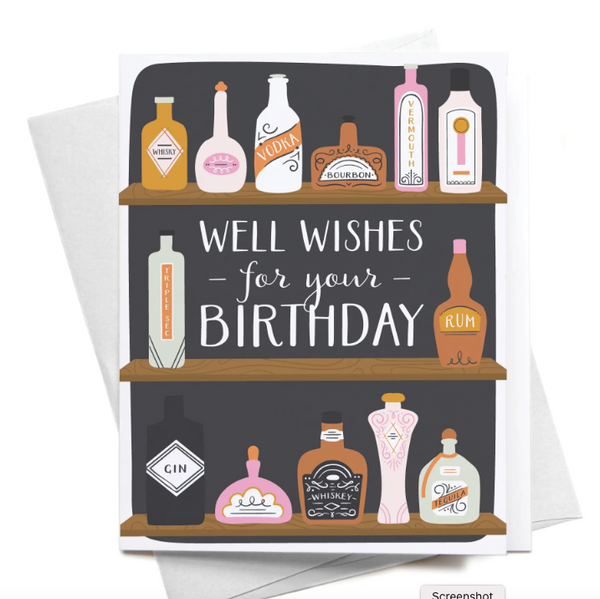 Well Wishes Bar Birthday Card